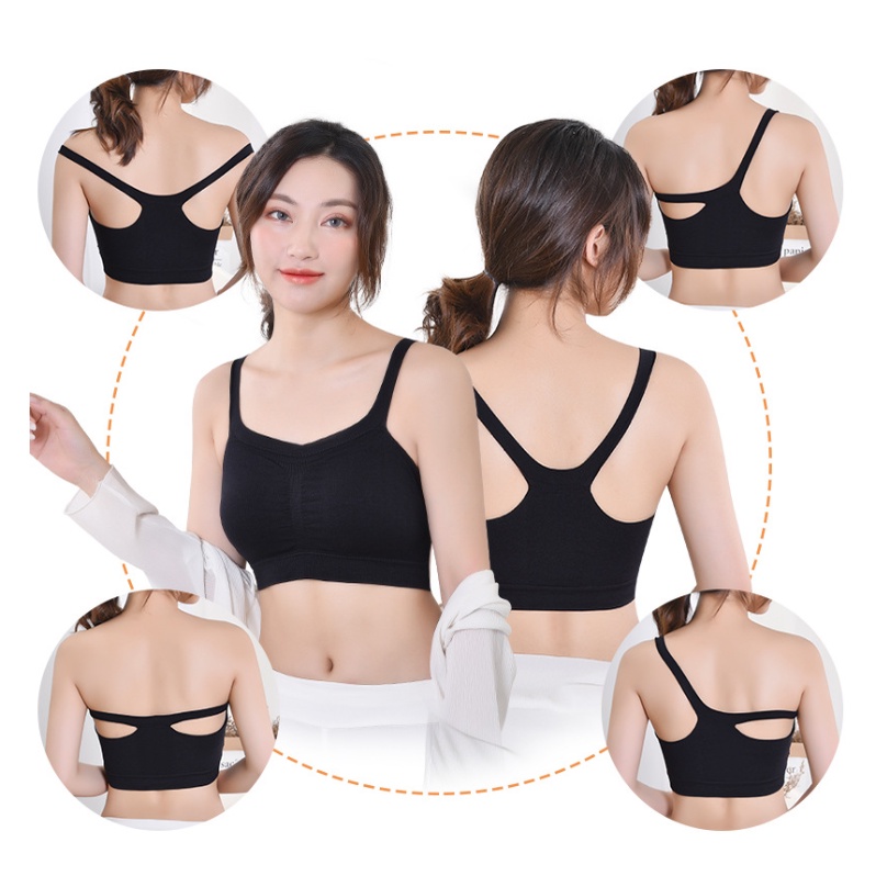 Bra Tank Top Bra Tanpa Kawat Bra Polos Bra Fashion Bra Yoga Bra Sport bra kaos bra kekinian