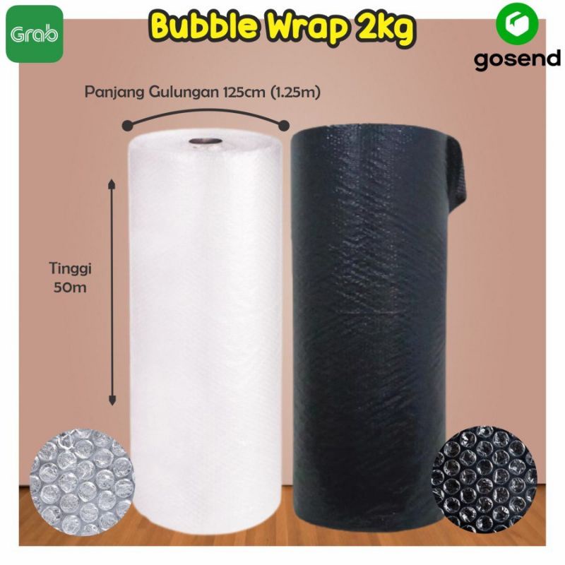 Bubble Wrap Roll Lebar 125cm Panjang 50 Meter Berat 2kg ORD A1