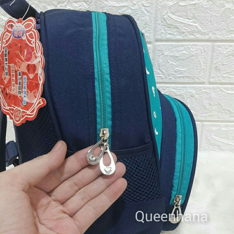 Tas Ransel Anak/Tas Ransel Kain Kanvas Tebal Roket &amp; Rabbit