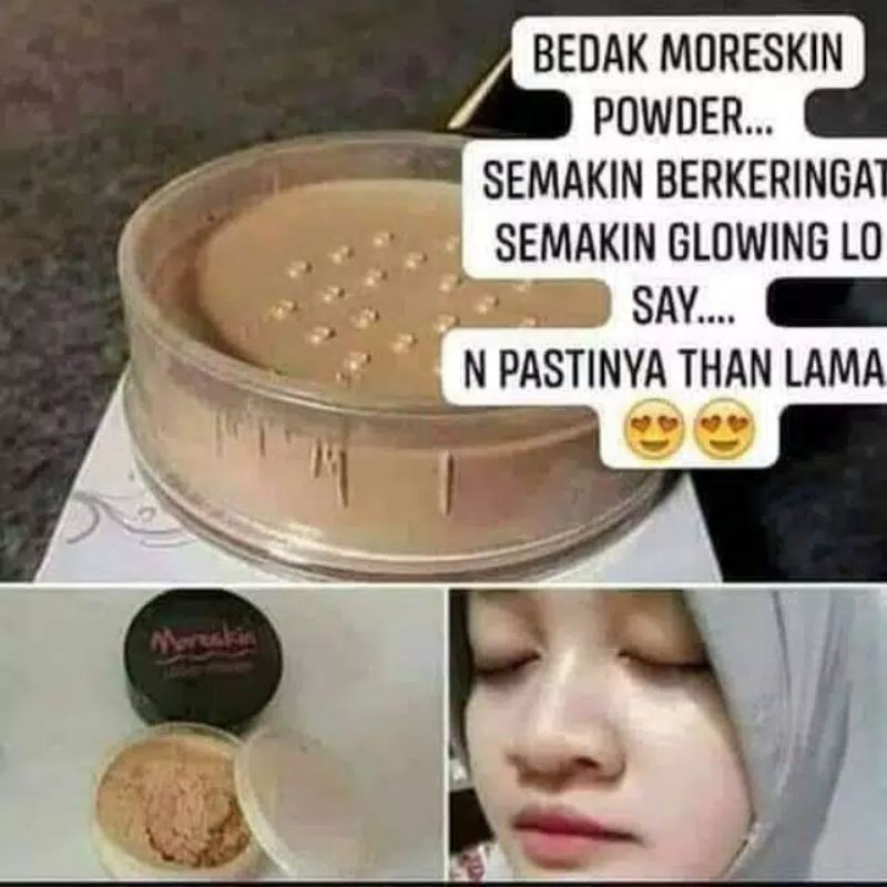 bedak tabur Nasa/bedak antiLuntur/bedak glowing