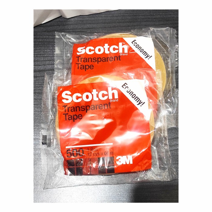 

3M Scotch Transparent Tape 500 / Lakban Bening 3M Ekonomis 12 mm