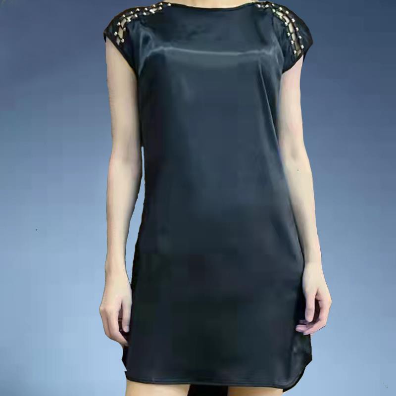 DRESS DEWASA 9907 HITAM IMPORT