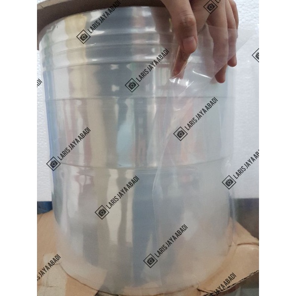 Plastik Bening Kaca PP Rol 30 & 40 cm / Plastik Laundry Karpet, Ambal, Tikar, Sajadah, dll | per 500
