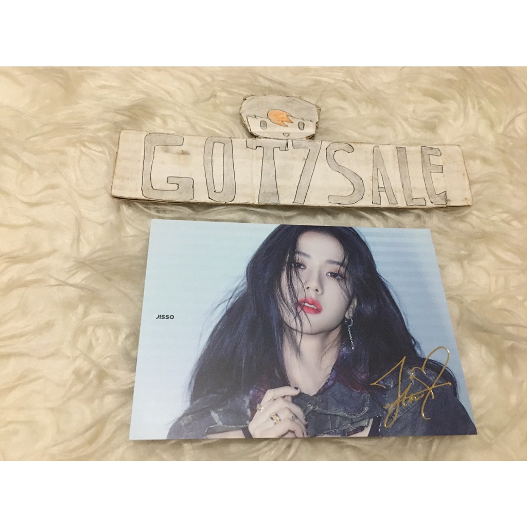 BLACKPINK Jisoo  Official Blink Japan Postcard / Blackpink Japan Christmas message postcard