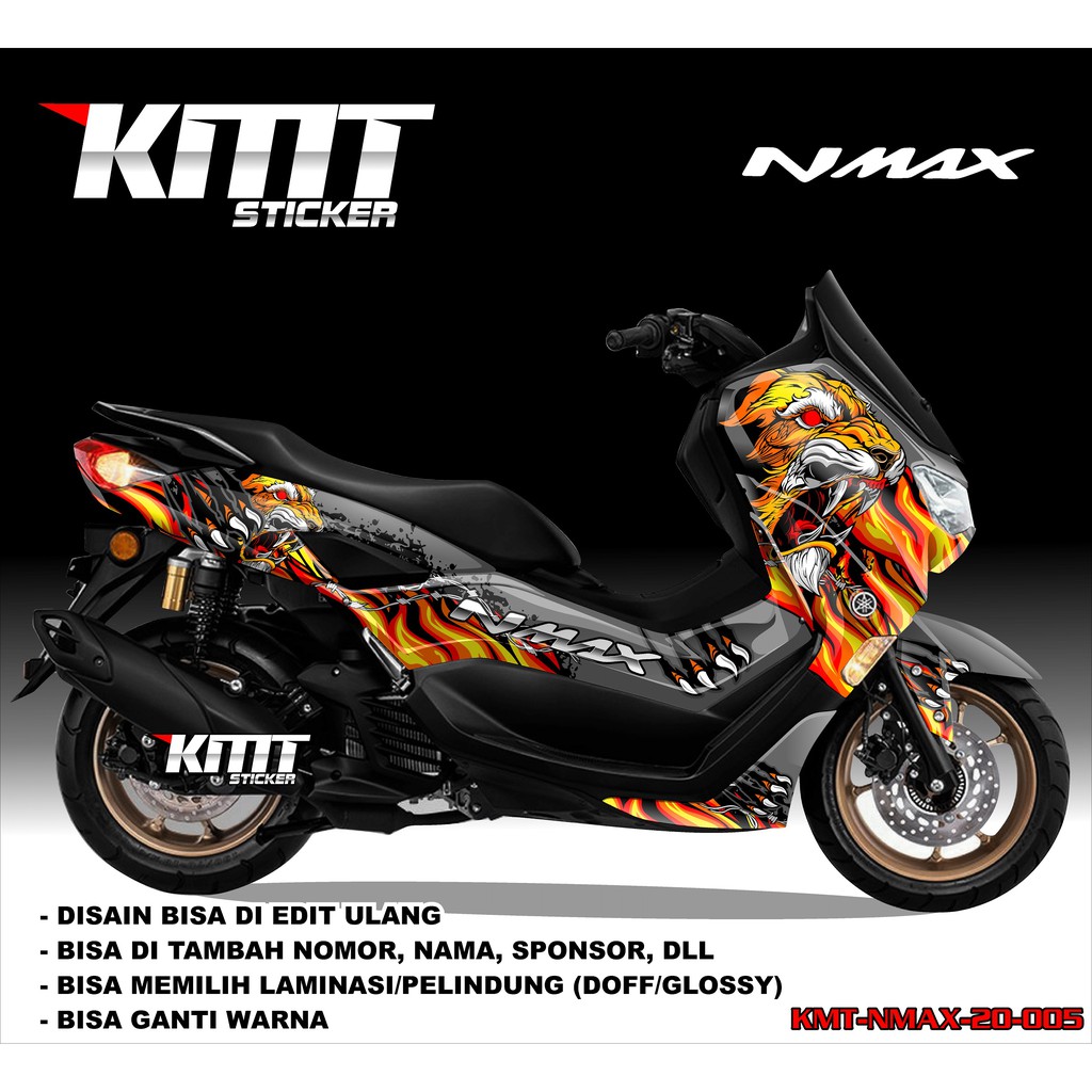 TERBARU Decal Nmax Dekal Sticker Stiker Fullbody Nmax Desain Macan