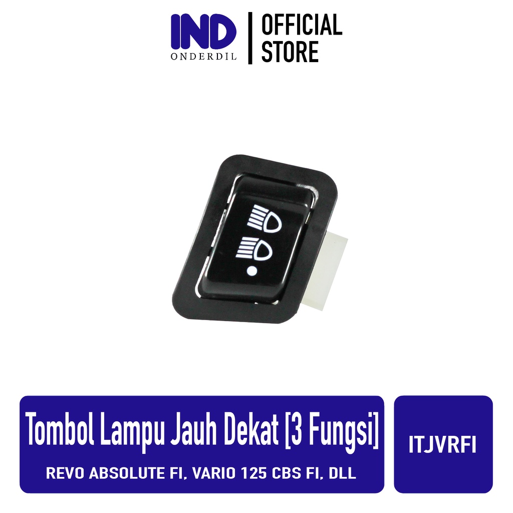 IND Onderdil Tombol Dim 3 Fungsi On Off Revo Abs FI/Vario 125 CBS FI/Scoopy FI/Supra X 125 Helm In