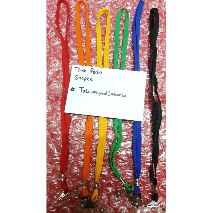 

Tali id card model Jepit 1CM Tali nametag 1CM