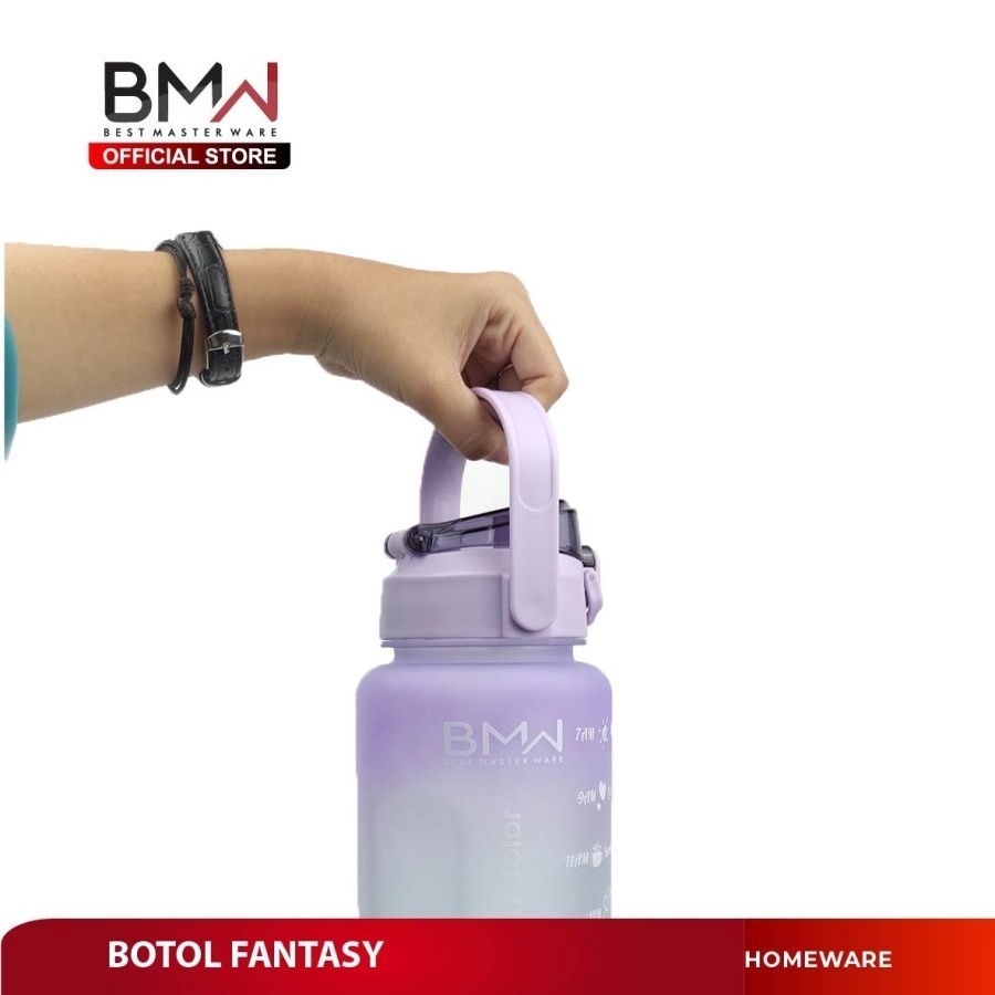 *COD* Botol Jumbo Viral - Botol Fantasy - Tempat Air Minum 2000 Ml Serbaguna