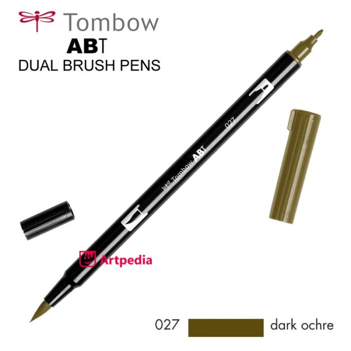 

Pendrawing- Tombow Dual Brush Pen Abt 026 - Yellow Gold /Tombow Abt Dual Brush -Drawing-Pen.