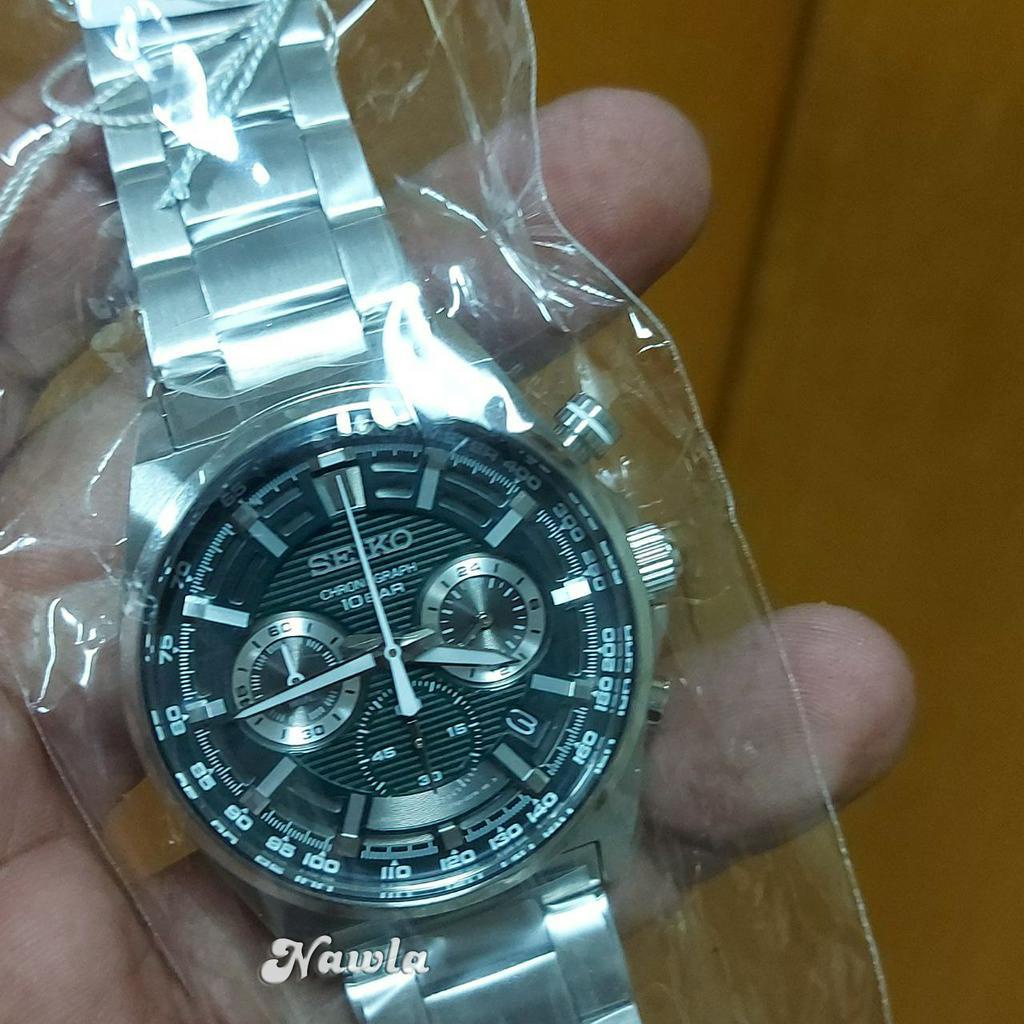 Seiko Quartz SSB405P1 Chronograph Green Dial - Jam Tangan Pria SSB405