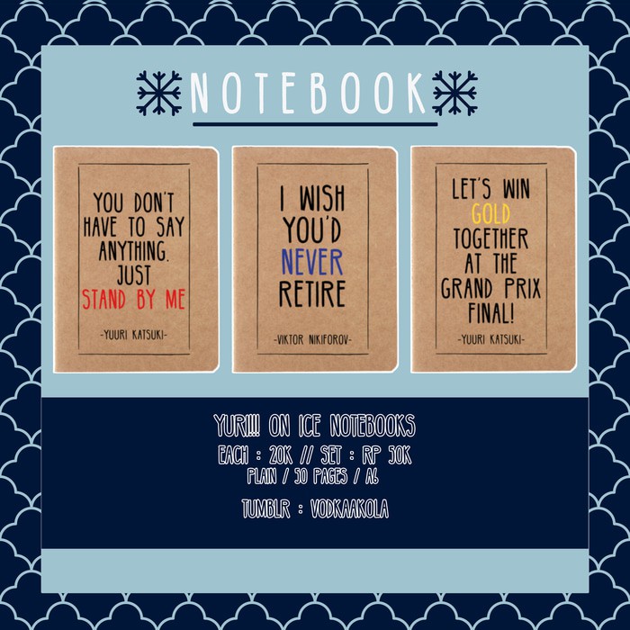 

Notebook Yuri On Ice Ukuran A6
