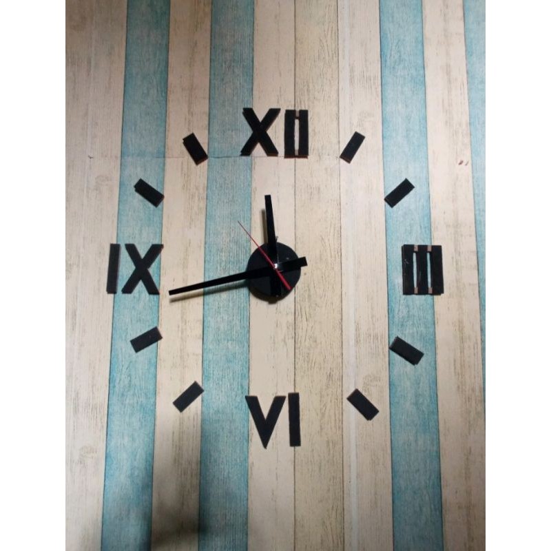 Jam dinding besar minimalis romawi