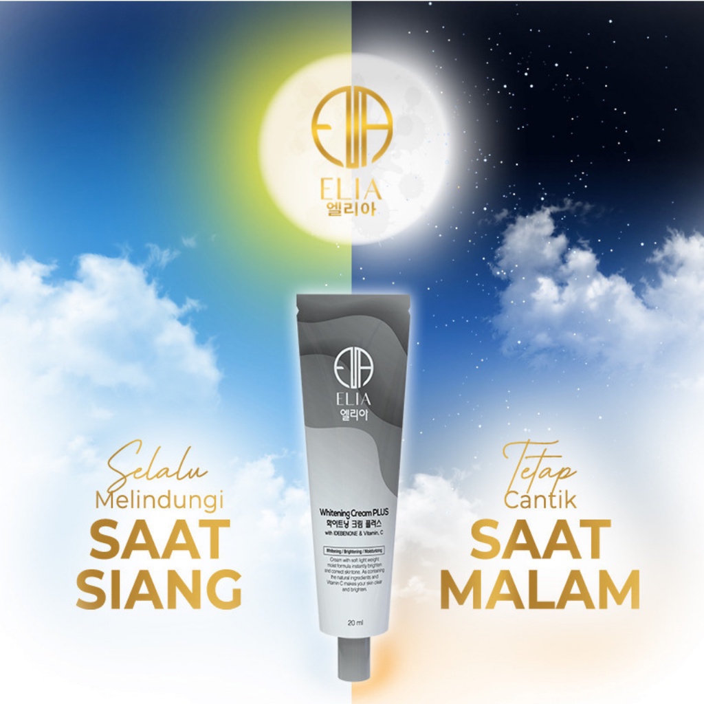 ELIA WHITENING CREAM Skincare Korea Wajah Glowing Anti Aging Pencerah Wajah Pemutih Wajah Pria Wanit