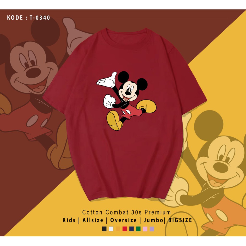 MICKEY YEY / TERMURAH / PREMIUM BAJU KAOS  / T-SHIRT / KATUN LENGAN PENDEK / TUMBLR TEE /