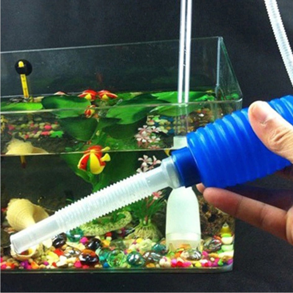 Pompa Tangan Pembersih Penyedot Aquarium Water Charge Pump Sikat Kaca Magnetic Floating Brush Glass Aquarium