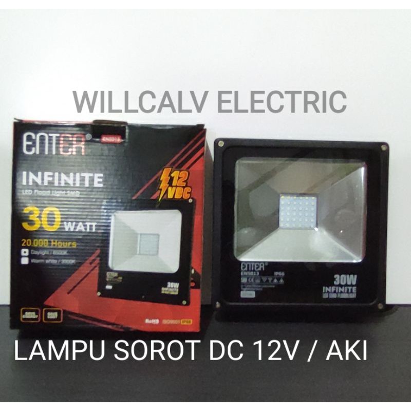 LAMPU SOROT LED DC 12V 30W 30WATT 30 W - LAMPU SOROT DC 12V 30W 30WATT 30 W CAHAYA PUTIH