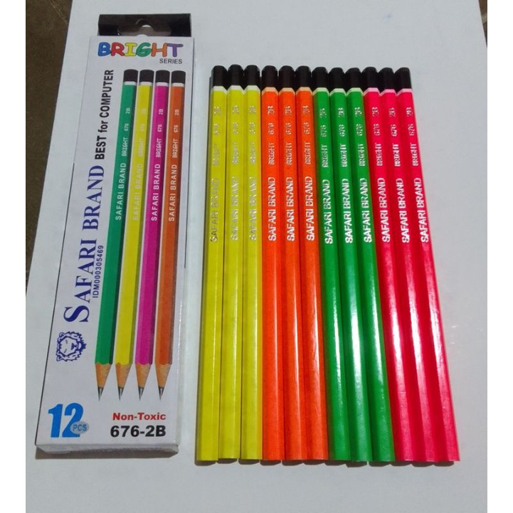 

[1 pak] pensil 2B HANDY isi 12 pcs murah/ pensil safari brand