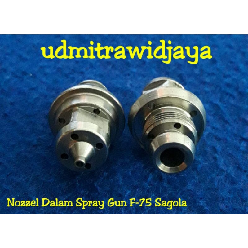 Nozzle nepel spray gun F75 Tipe F75 cocok untuk part pengganti spray gun merk Meiji F75, Sagola F75, Kentaro F75, Wipro F75,