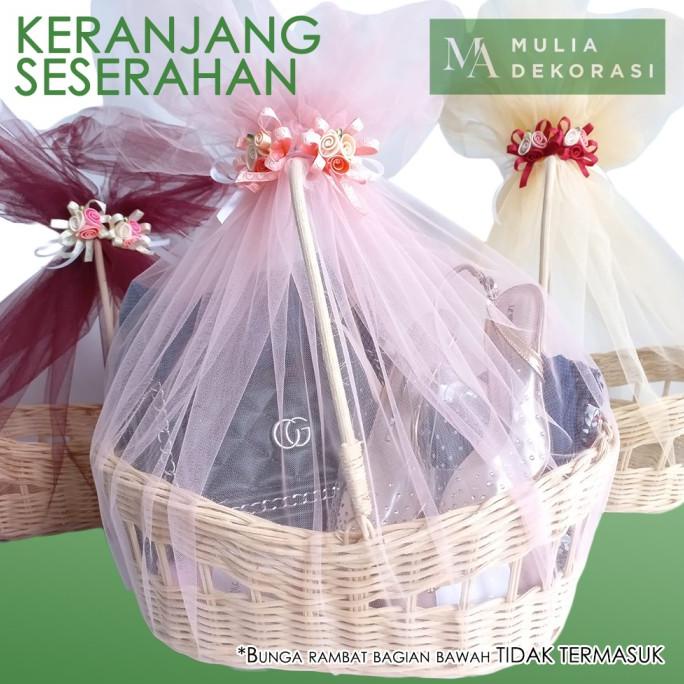 

AKSESORIS PERNIKAHAN KERANJANG SESERAHAN LAMARAN PARCEL LENGKAP DENGAN KAIN TILE BUNGAPITA PERLENGKAPAN PESTA CRAFT