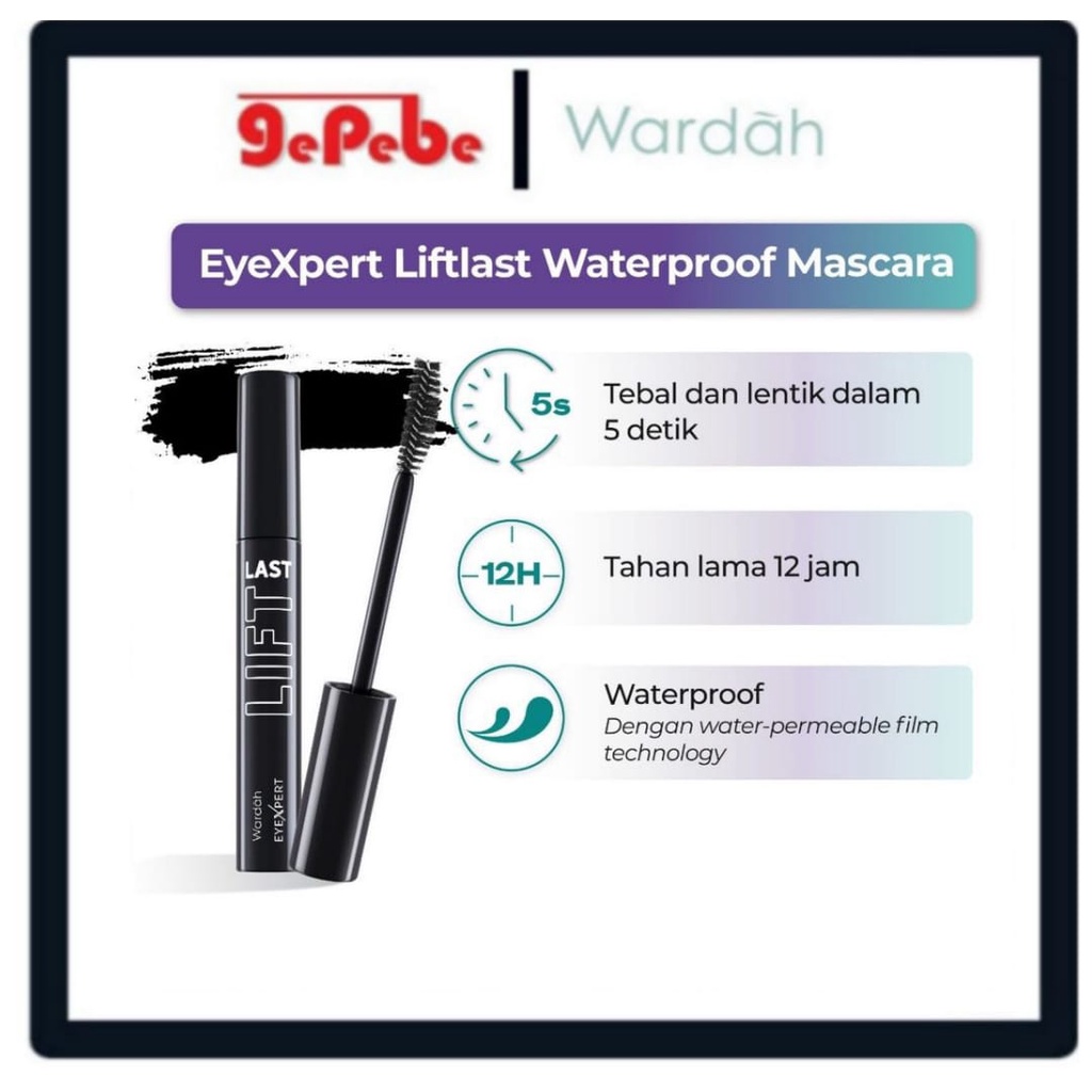 Wardah EyeXpert Liftlast Waterproof Mascara