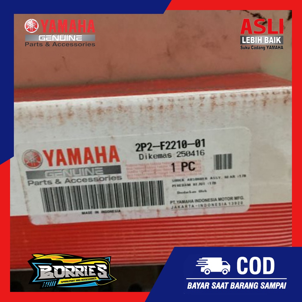 Shokbeker Belakang Jupiter Z Burhan Robot Salib FIZR Vega R ZR Original Genuine Yamaha 2P2-F2210-01