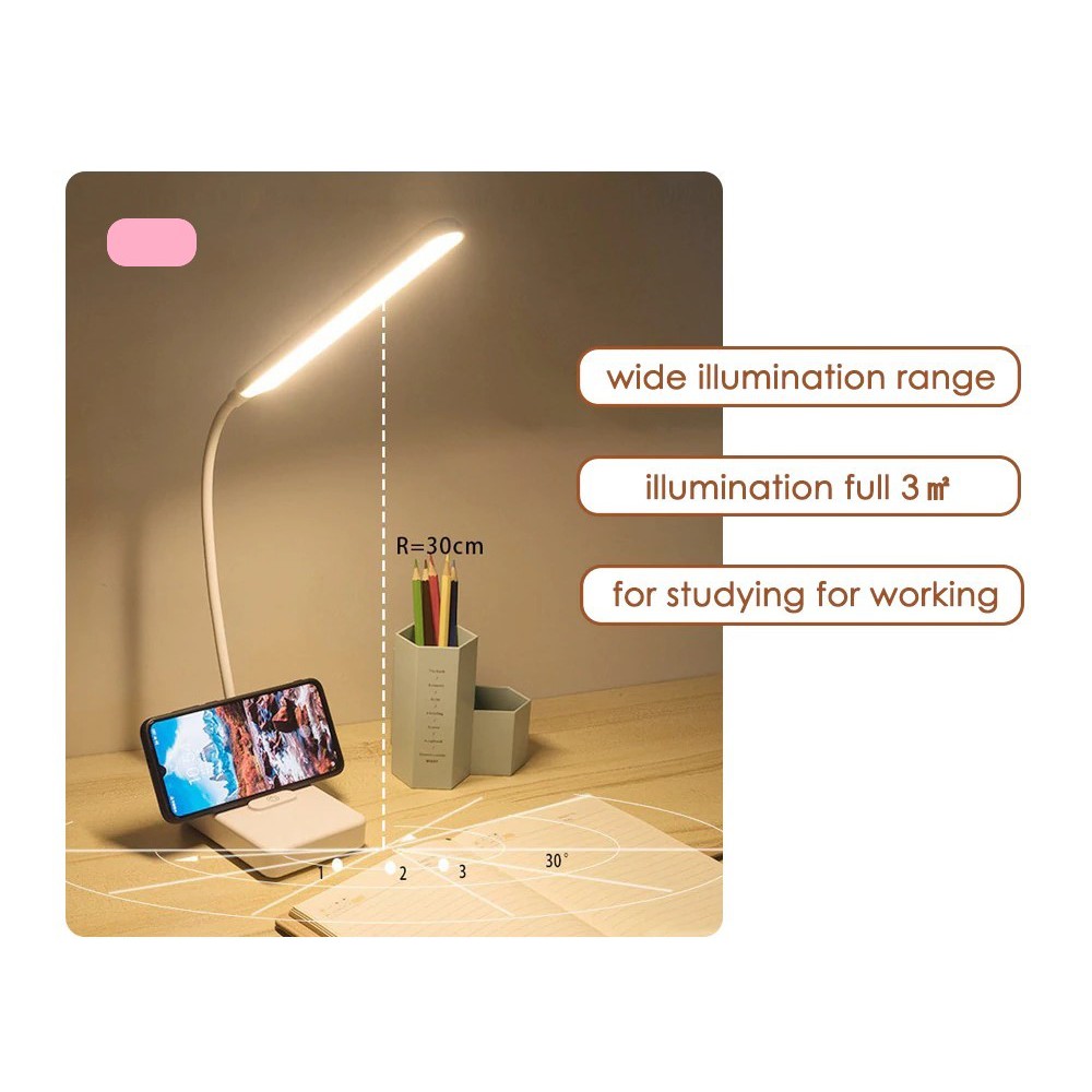 Vinero LED Lithium Protection Eye Table Lamp Lighting 3 Color