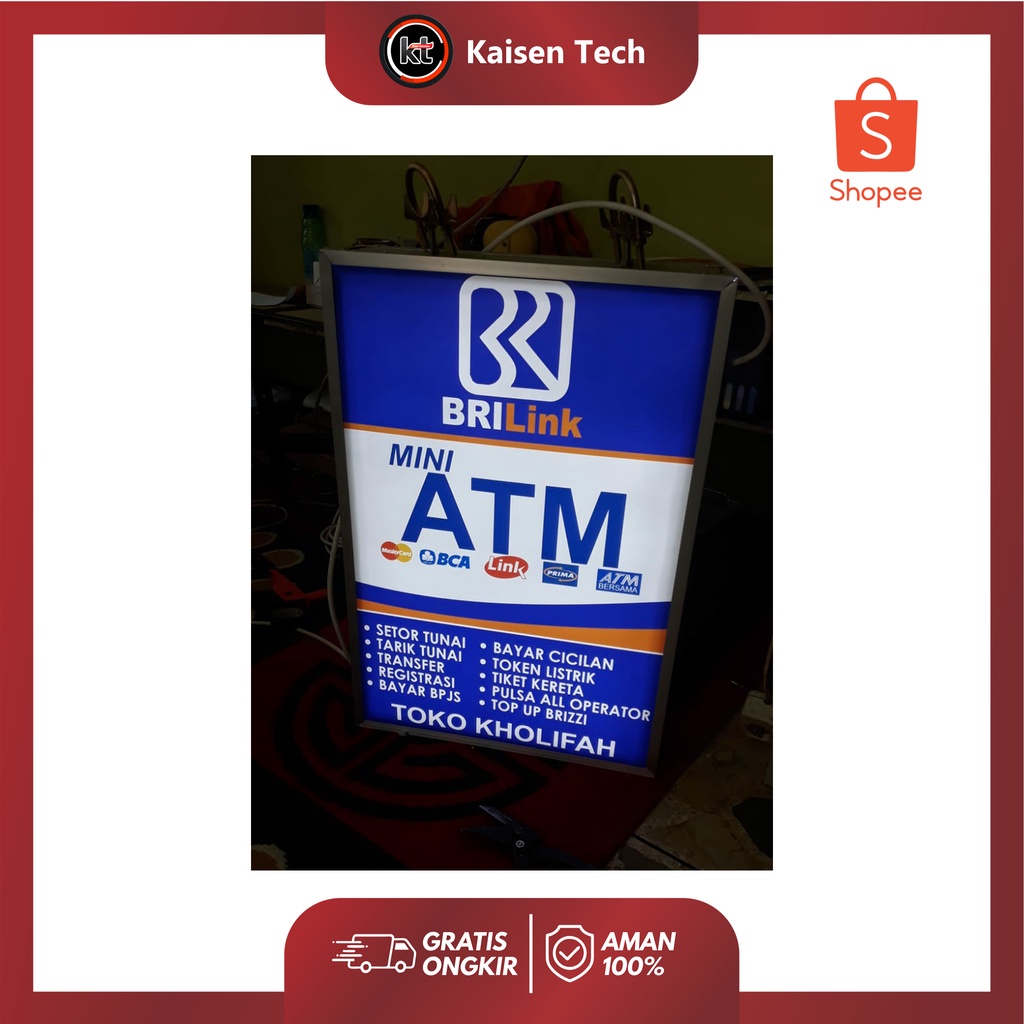 

NEON BOX BRILINK 70x50, 2SISI