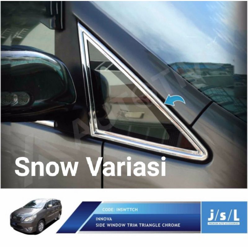 Kijang Innova Lis segitiga kaca depan side window trim triangle JSL