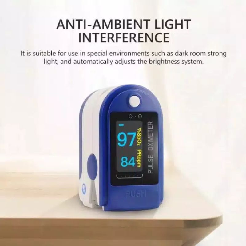 Fingertip pulse oxymeter Fingertip oximeter SpO2 TFT Full Colour LK88 / Pengukur kadar oksigen