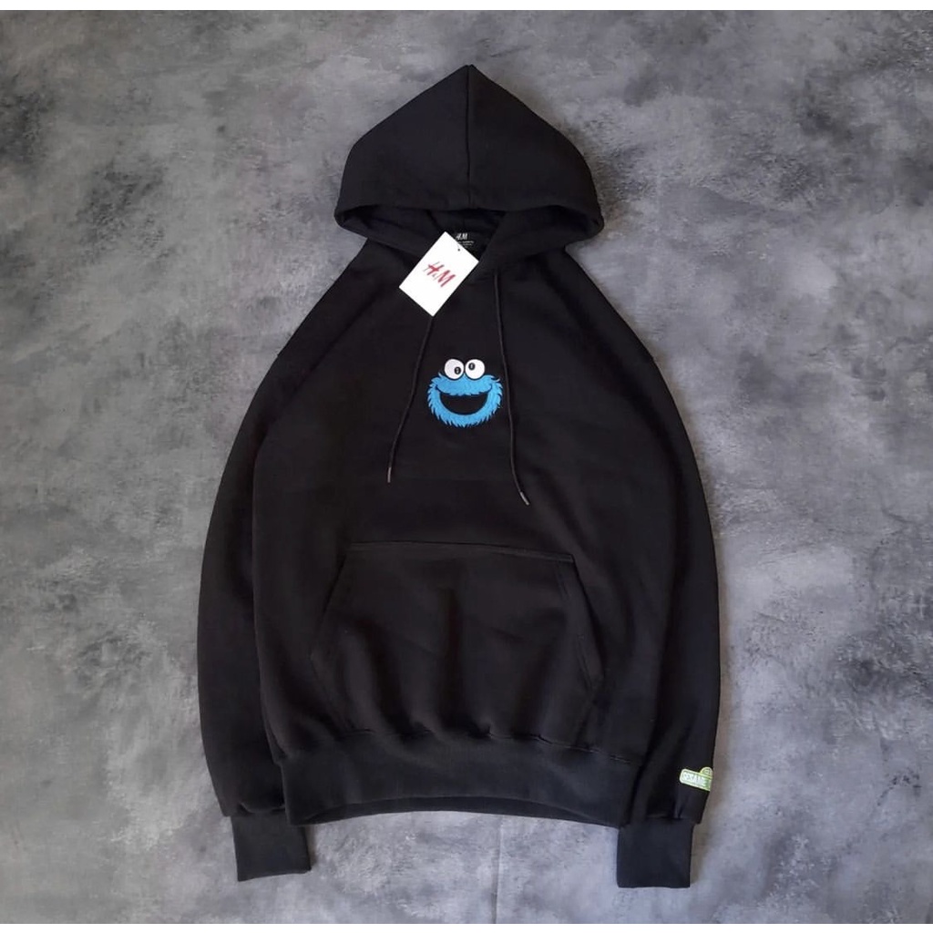 Jaket Sweater Hoodie Adlv X Sesame Street Elmo Mirror Fulltag&amp;fullbordir