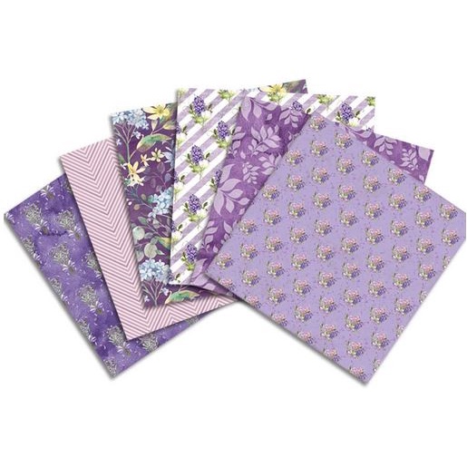 Scrapbooking Patterned Paper 6&quot;x6&quot; - Garden II (24 sheets)