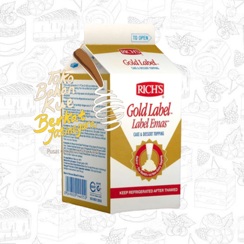 Rich's Gold Label (whipping cream) 500 gram Kartonan (24pcs)