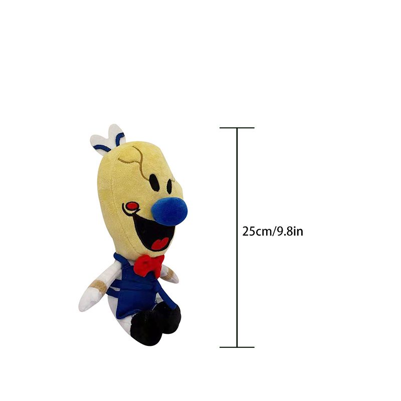 【Ready Stock】25cm  Ice Scream Rod Plush Toy Cartoon Horror Figure Dolls