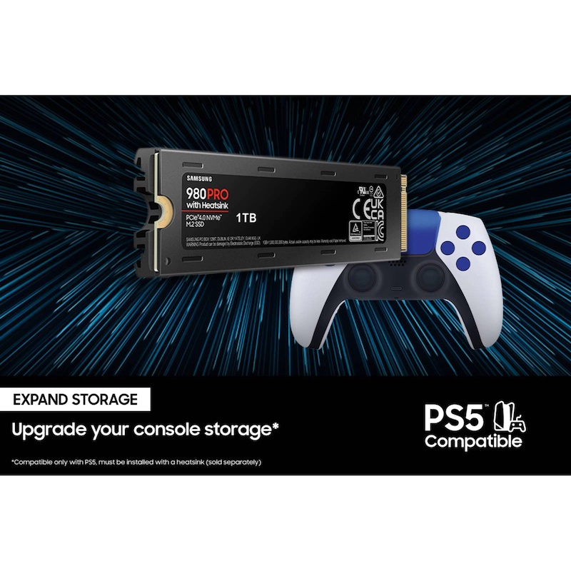 SSD SAMSUNG 980 PRO 1TB With Heatsink | PCIE 4.0 NVME SSD M.2