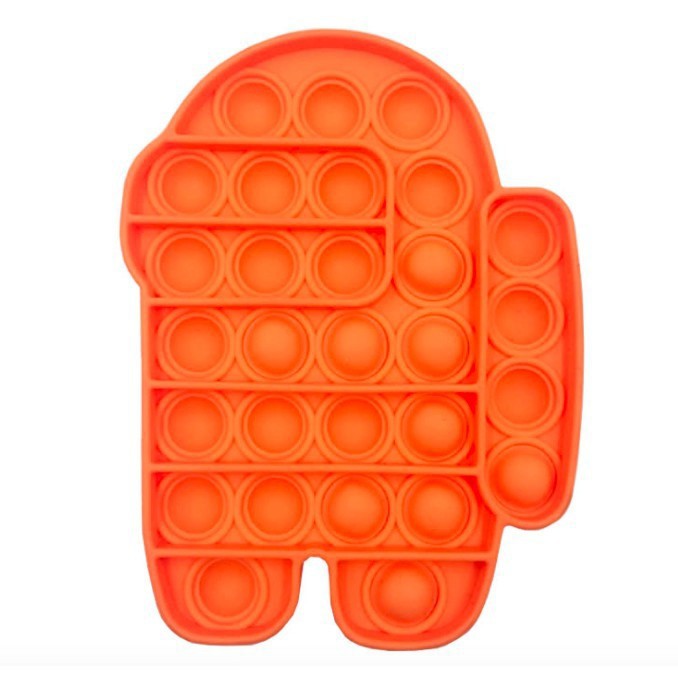 Tik Tok Tiktok Toy Push pop Pop It Fidget Toy Bubble Rainbow Series-AMONG ORANGE