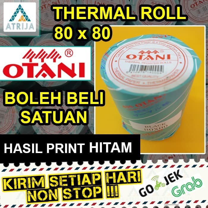 

Thermal Paper Roll 80 x 80. Kertas Thermal Struk Kasir