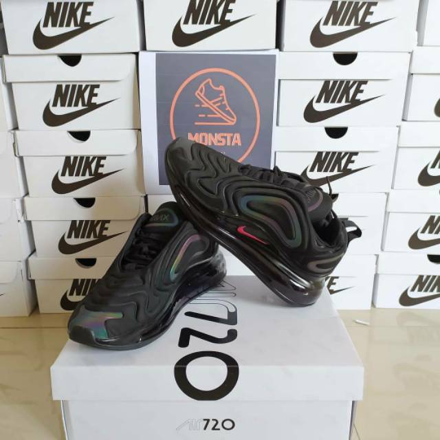 [CUCI GUDANG] SNEAKERS NIKE AIR MAX 720 Black/Reflective sepatu pria wanita premium Quality