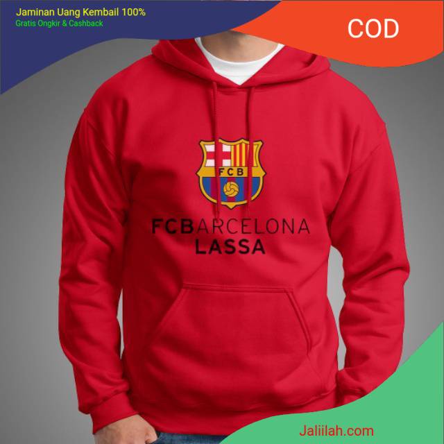 FC.Barcelona jaket sweater hoodie dewasa