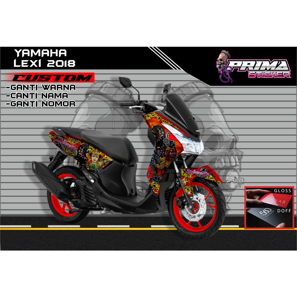 Sticker Decal Yamaha Lexi FULL BODY,  sticker lexi