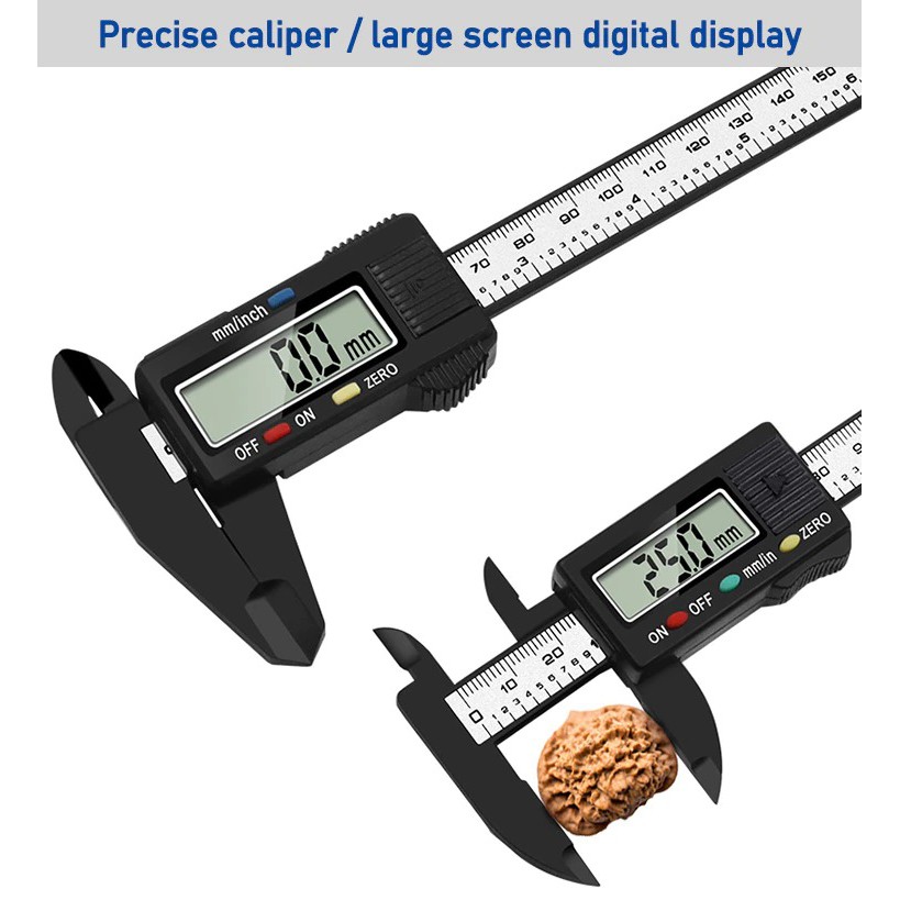 Digital Caliper 6 inch Vernier Caliper 100mm Calliper Micrometer Digital Penggaris Alat Ukur 150mm