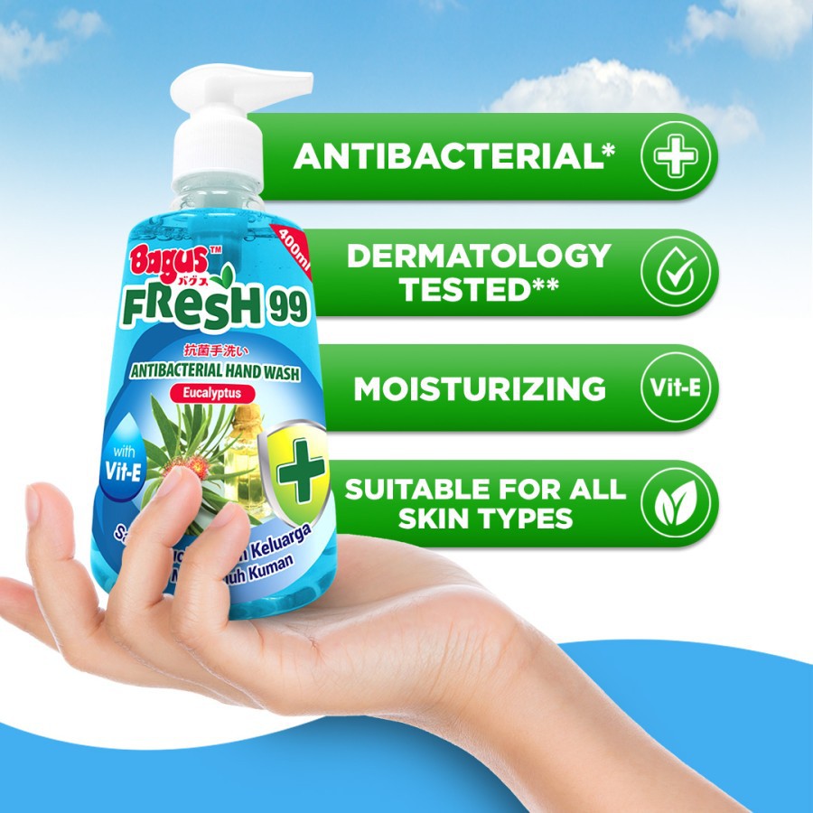 Bagus FRESH 99 Antibacterial Hand Wash Botol 400 ml