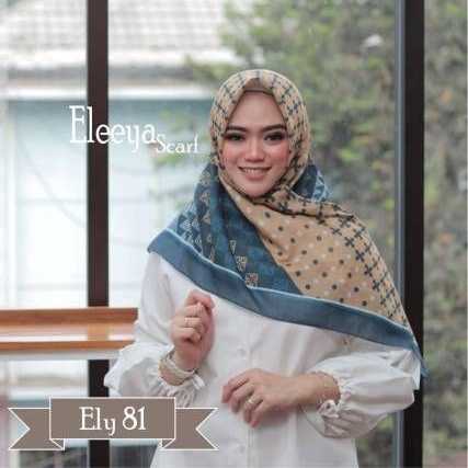 HIJAB SEGIEMPAT PRINTING DIGITAL REQUEST MOTIF - SIZE  &amp; NAMA || Eleeya Scraf