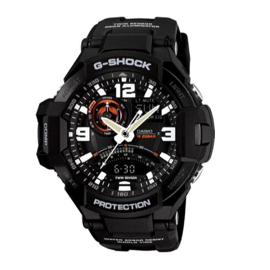 JAM TANGAN G-Shock GA-1000 HITAM MERAH ORANGE Gravitymaster Original
