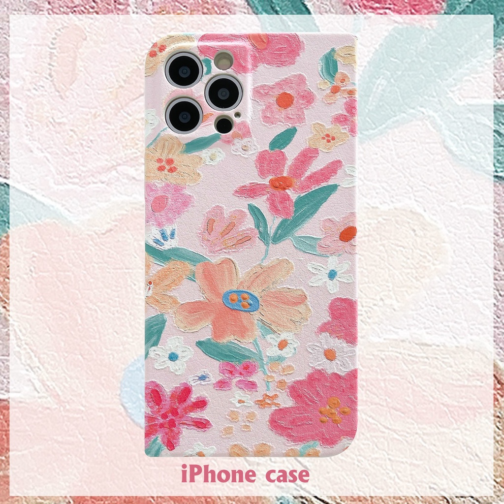 Flower Pattern Casing IPhone SE X XS  12 12promax 7 8Plus  XR XSMAX Cute 11 11pro 11promax Soft Silicone Phone Case Yhh8