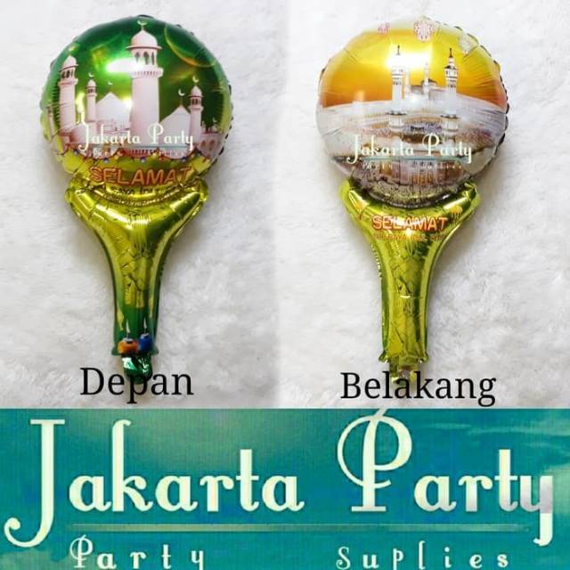 Balon Tongkat Idul Fitri / Balon Souvenir Lebaran / Balon Lebaran