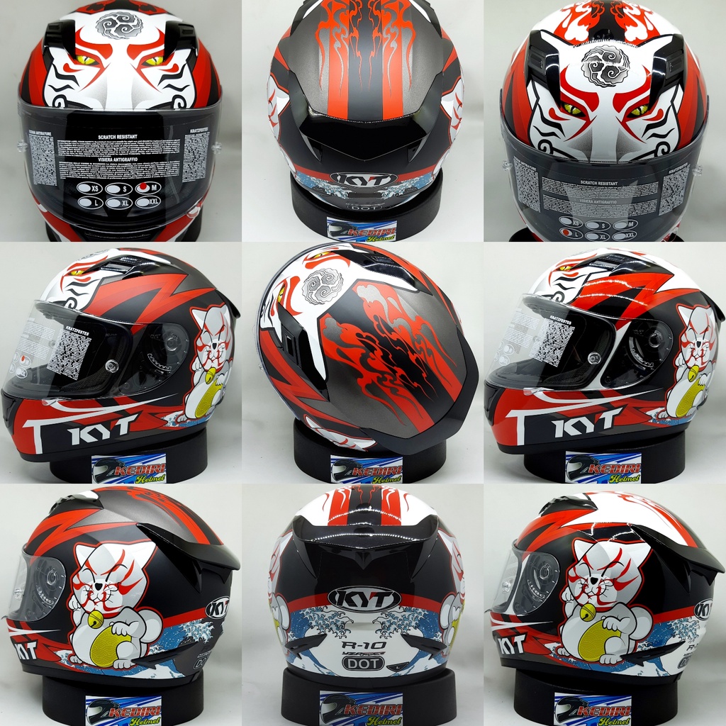 Helm KYT R10 KABUKI CAT Original