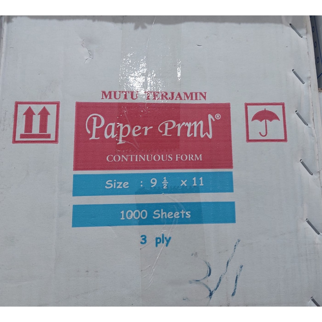 

CONTINOUS FORM PAPER PRINS 3 PLY K1 FULL 1000 SET TERMURAH