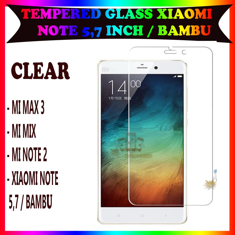 TEMPERED GLASS XIAOMI MI 8 XIAOMI MI MIX XIAOMI MI NOTE 2 XIAOMI NOTE 5.7 XIAOMI REDMI BAMBU ANTI GORES KACA TEMPER GLASS XIAOMI