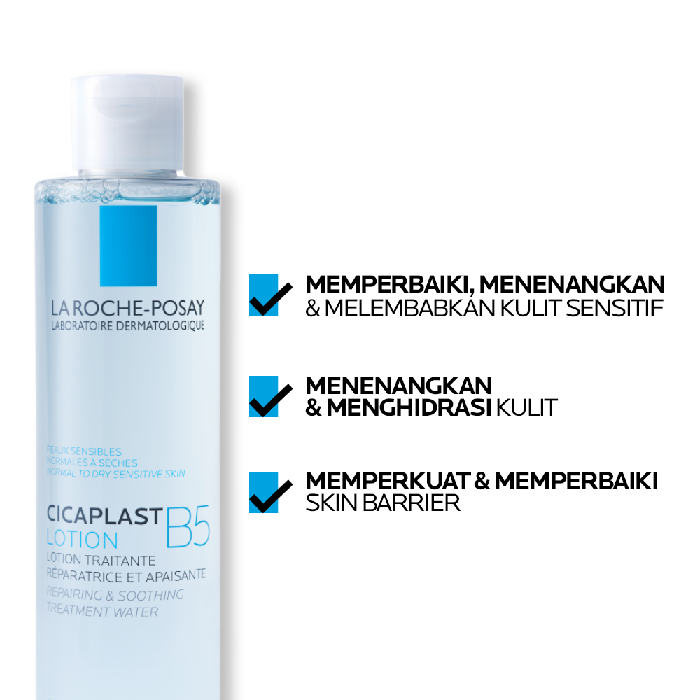 La Roche Posay Cicaplast B5 Lotion 200ml - Toner Wajah Kulit Normal/Kering/Sensitif