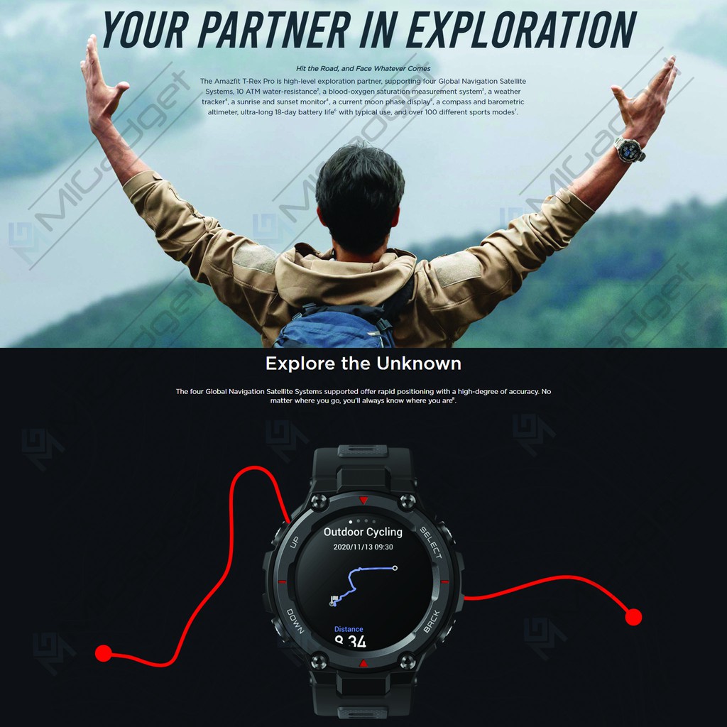 Amazfit T-Rex Pro T Rex Pro TRex Pro Smartwatch Military Grade Garansi